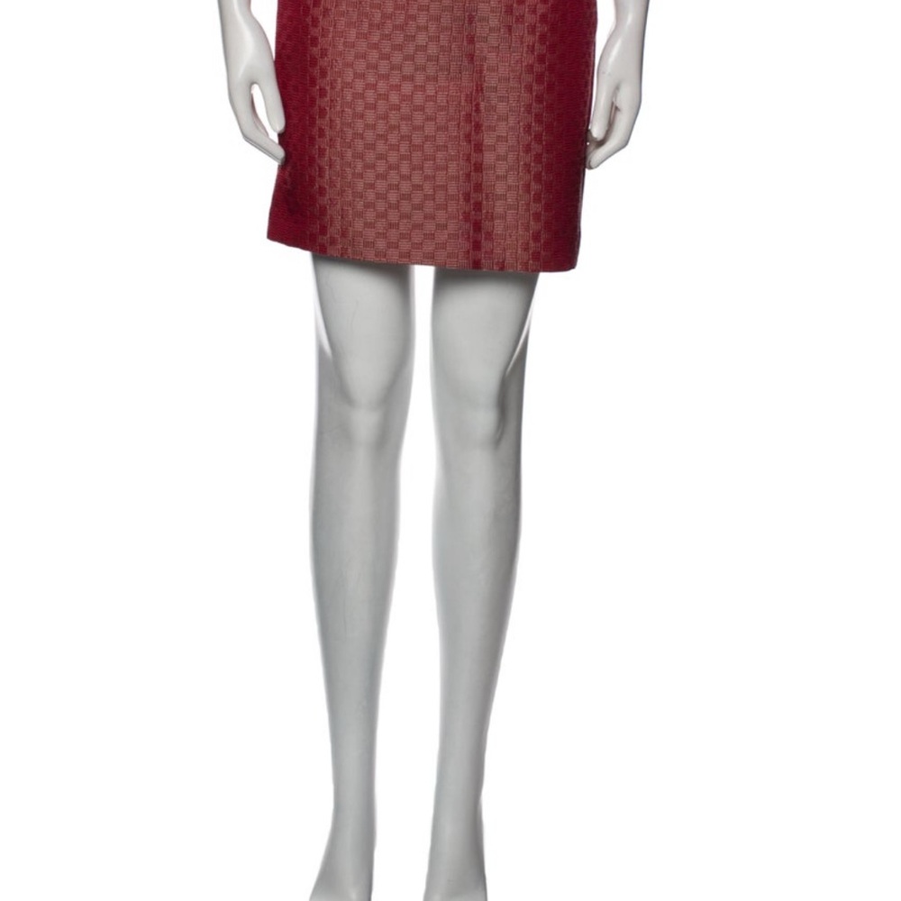 Badgley Mischka Elegant Red Pencil Skirt